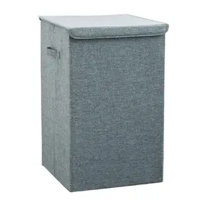 Linen Storage Basket Bin Waterproof canvas rectangle Foldable Storage Bin foldable Laundry hamper storage