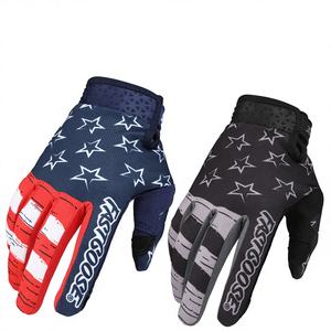Gants légers en cuir à écran tactile (tissu nylon) pour moto, cyclisme sur route et course - Product Image 1