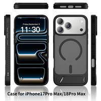 Nouvelle Arrivée Coque Magnétique Couleur Cerise pour iPhone 18 Pro Max avec Béquille Antichoc pour iPhone 17 16 Pro Max LZ338