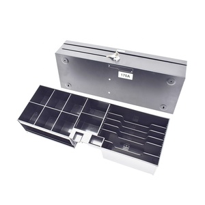 Cajón de Efectivo Extraíble con Tapa Abatible y Bandeja Ajustable para 6 Billetes y <span class=keywords><strong>8</strong></span> Monedas, para <span class=keywords><strong>Supermercado</strong></span>, la Caja Interior se Puede Extraer - Product Image 6