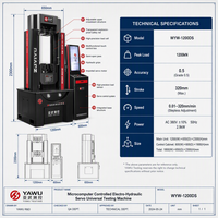 Máquina de Ensayo de Materiales Universal de 300kN para Uso Industrial Pesado, Certificación CE ISO, Precisión Clase 0.5