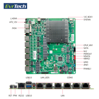1u serveur mini mince itx pfsense 6 ethernet port lan 12th J6412 pare-feu vpn fortinet appareil de sécurité routeur x86 carte mère