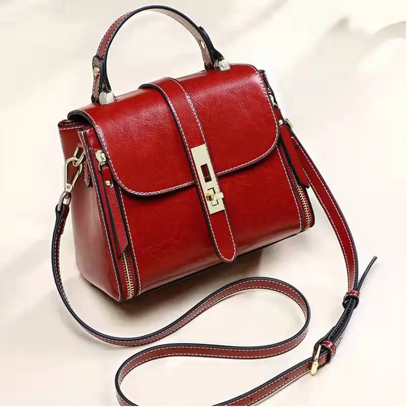 Customised Tote Bag Luxury Designer Real Leather Handbags for Girls Top Selling Women Chic Shoulder Bag