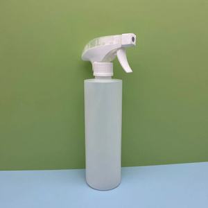 Venta caliente Flat HDPE 500ml HDPE Botellas de spray de gatillo de plástico vacías Botella de embalaje de <span class=keywords><strong>alcohol</strong></span> con forma de hombro plano - Product Image 2