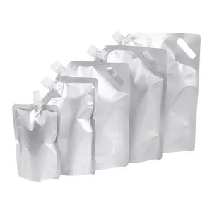 Aluminium Liquid Bag Frozen Juice Packaging Stand Up Drinking Spout Drink Pouch Custom Aluminum Foil Bags