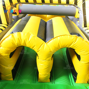 Giant Commercial Rock Climb 30 Nuclear 2インフレータブル障害物/大人のインフレータブル障害物コースのための販売 - Product Image 4