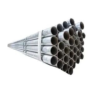 Rohre aus Gi-Stahl weicher Galvanisches Zierblatt aus Kohlenstoff A36 S235 S275 S355 Q195 25 mm Gi-Stahl Runder Rohrpreis