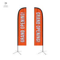 Drapeaux de plage publicitaires personnalisés grand format RONNINGSTAE à prix direct, bannières en forme de goutte d'eau, accessoires d'affichage imperméables