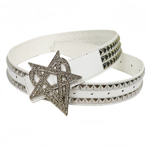 Nuevo Cinturón Y2K con Estampado de Leopardo y Piel de Vaca para Hombre y Mujer, Hebilla de Aleación de Lujo con Estrellas, Estilo Punk <span class=keywords><strong>Rock</strong></span>, Accesorios Emo Alt - Product Image 2