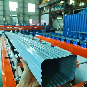 מכונה אוטומטית ליצירת צינורות מרובעים ועגולים לניקוז גשם, רכיב למערכת מרזבים, מכונת צינורות ניקוז גשם - Product Image 4