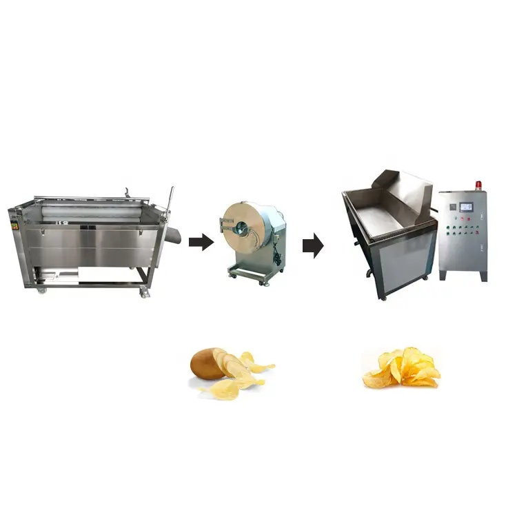 ماكينة صنع بطاطس بطاطس صغيرة الحجم آلية لصنع رقائق البطاطس ،