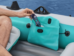 הרפטינג 65159 ביותר הרפתקה עילית אלומיניום עמיד סגסוגת חיצונית רפטינג סירת מים מתנפחים עם משאבת יד לדיג צף - Product Image 4