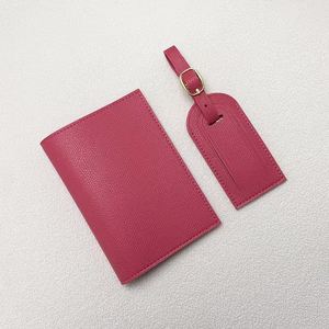 10 Colors Available Pu Leather Passport Holder Luggage Tag Travel <b>Gift</b> Set for Business & Leisure - Product Image 6