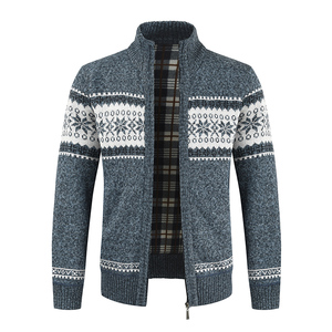 ODM/OEM <strong>Men</strong> Sweater Supplier Male Knit <strong>Cardigan</strong> Computerize Knitting Long Sleeve Stand Neck Zipper up Sweater <strong>Cardigan</strong> for <strong>Men</strong> - Product Image 4