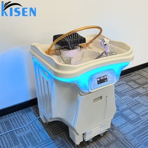 อ่างสระผมเคลื่อนที่ KISEN พร้อมถังเก็บน้ำ 60 ลิตร อุปกรณ์ทำสปาผมสำหรับร้านเสริมสวย - Product Image 4