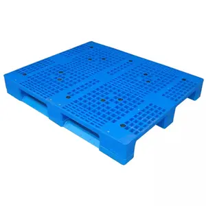 Heavy duty double-sided industrial plastic pallet warehouse uses stackable large plastic pallets