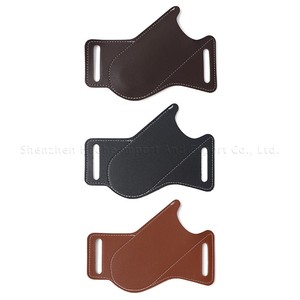 Funda <span class=keywords><strong>de</strong></span> Cuchillo <span class=keywords><strong>de</strong></span> Cuero PU Resistente - Funda Ligera para Cinturón para <span class=keywords><strong>Supervivencia</strong></span> y Uso Diario, Funda para Cinturón Resistente al Agua para Camping - Product Image 3