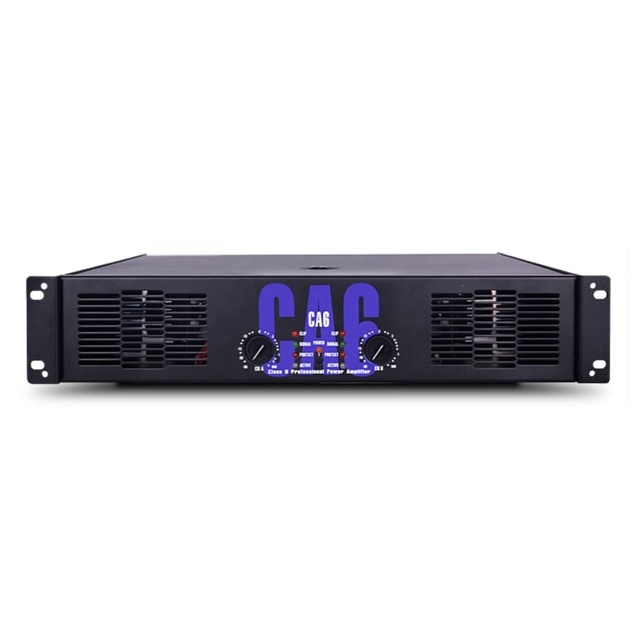 2 Channels Metal Speaker YFY-CA6 Bass Power Amplifier 700W AC220V 20Hz-20KHz 2U Professional High Output Karaoke