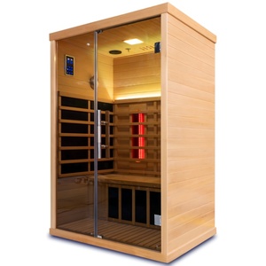 Sauna Infrarroja Certificada por SAA, Sauna Infrarroja para el Hogar, Sauna Infrarroja Combinada para 2 Personas con <span class=keywords><strong>Terapia</strong></span> <span class=keywords><strong>de</strong></span> Luz Roja - Product Image 3
