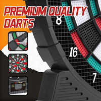 12 Zoll Elektronische Dartscheibe mit Automatischer Punktezählung Multifunktionale Dartboards