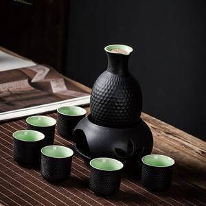 Juego <span class=keywords><strong>de</strong></span> Sake Tradicional <span class=keywords><strong>de</strong></span> Cerámica <span class=keywords><strong>con</strong></span> Calentador, Caja <span class=keywords><strong>de</strong></span> Regalo Portátil, Porcelana, Bebida Caliente <span class=keywords><strong>de</strong></span> Sake, Juego <span class=keywords><strong>de</strong></span> Sake Japonés - Product Image 3