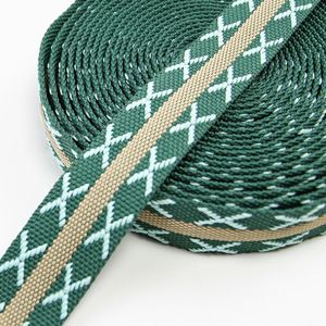 High Quality <b>Webbing</b> Custom Logo 35mm Polyester Jacquard <b>Webbing</b> Tape Straps for Backbags Shoes Home Textiles - Product Image 3