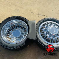 Rines SJ Forjados Personalizados para Camionetas y Vehículos Pesados, Pulidos, en Medidas 20/22/24/26/28/30*8.25J, para Ford F250 F350 Silverado