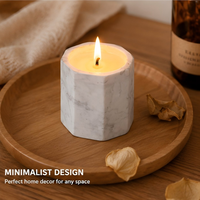 Bougie parfumée de luxe en cire de soja avec une durée de combustion longue et un parfum haut de gamme pour la décoration de la maison et les cadeaux