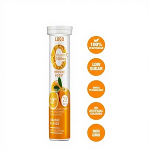 Suplemento de refuerzo inmunológico OEM tableta efervescente de vitamina <span class=keywords><strong>C</strong></span> de sabor personalizado 1000mg Etiqueta Privada - Product Image 1