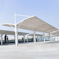 Structure de Toit de Tribune Personnalisée en Membrane Coupe-Vent pour Piste Sportive Extérieure