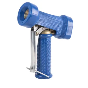 Industrielle Messing blaue Wasserpistole mit Gummihaus 1/2 Zoll FIP-Faden-Eingang, DRUKTWASH DOWN industrielle Sprühpistole