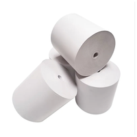 Autocollants de rouleau d'étiquettes en continu en film PET argenté polyester brillant-Impression à jet d'encre/Memjet