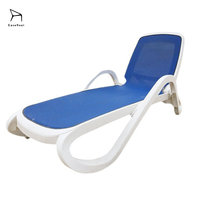EaseNeat Mobilier d'extérieur portable Chaises de plage et chaises longues en plastique de haute qualité pour hôtels terrasses piscines parcs