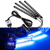 Tira de Luces LED RGB 050 para Auto, Focos LED USB para Autos, Decoración de Ambiente, Luces Ambientales, Accesorios para Auto, Luz Interior