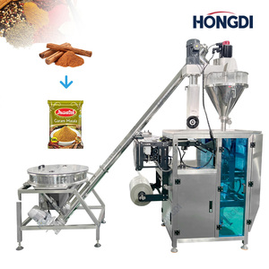 Machine d'emballage verticale automatique pour poudres, avec fonctions de remplissage et d'emballage sous film, pour café, lait, épices, entraînée par moteur - Product Image 1