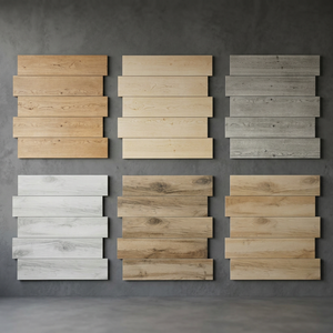 Azulejos de Porcelana de Primera Calidad con Efecto Madera Rústica Mate para Pisos Interiores y Paredes de Sala de Estar y Dormitorio - Product Image 1
