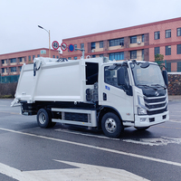 Camion compacteur de déchets électrique grande capacité BY-YS12000 12 tonnes, 12 m³, véhicule de collecte des ordures à chargement arrière EV, zéro émission