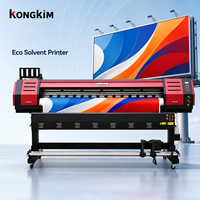 Imprimante éco-solvant grand format KONGKIM 4 5 6 10 pieds avec 2 à 4 têtes I3200 haute capacité pour vinyle adhésif en vrac