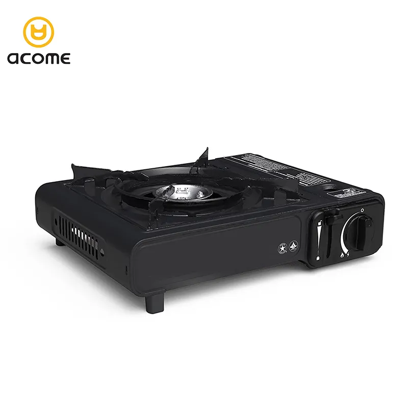 Acome-Mini estufa de Gas portátil para exteriores, cocina de Camping, pequeña estufa de Gas con estuche de transporte