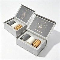 Boîte cadeau magnétique de Noël 2026, impression à l'encre de soja, emballage de luxe, boîtes personnalisées gaufrées pour cadeaux de fête et bougies – Nouveauté très prisée