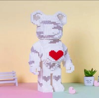 Vente flash TikTok : Ours violent en plastique ABS, blocs de construction, modèle DIY, jouet éducatif, briques pour enfants, cadeau d'anniversaire pour enfants