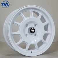 Nueva Llanta de Aleación Blanca Brillante de 1 Pieza, Estilo Retro Ligero Multirradio JDM, Forjada de Alto Rendimiento, 25mm