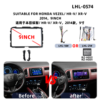 Vente mondiale en promotion : Cadre d'intégration d'autoradio pour Honda VEZEL/HR-V/XR-V 2014, avec câblage et Canbus