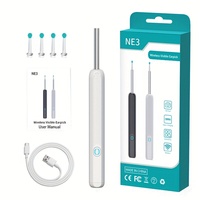 NE3 Herramienta Inalámbrica Visible para Limpieza de Oídos, Cámara para Remover Cera de Oídos con 1080P