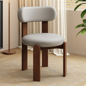 Chaises de salle à manger en bois massif de style nordique moderne et luxueux, 4, 6, 8, 10 places, pour hôtel, cuisine, café, table avec revêtement en cuir, design d'intérieur - Product Image 2