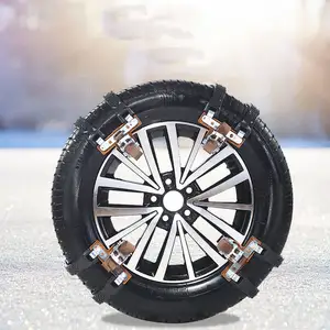 165mm-195mm 넓은 타이어를 위한 도로 눈 사슬 떨어져 강철 차량 타이어 견인 사슬 차 SUV 트럭 반대로 미끄럼 타이어