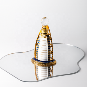 Dubai Oriente Medio Perfume de lujo 10ml Botella cuentagotas de vidrio Botella de Velero dorada con tapón de rosca para embalaje de aceite esencial - Product Image 6