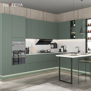 Sofeyia Ẩm Thực Hoàn Chỉnh Matte Sơn Mài Tủ Bếp Thiết Kế Hiện Đại Nhà Bếp Đảo Cho Dự Án - Product Image 2