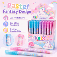 Stylo gel effaçable en gros KAIX Clean Erasing, pointe fine 0,5 mm, encre bleue, stylo gel à encre lisse pour l'écriture des étudiants