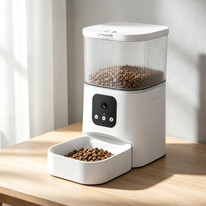 Pet <b>Smart</b> Feeder Distributor Automatico Automatic Pet Feeder With <b>Camera</b> <b>WiFi</b> <b>Smart</b> Pet Feeder Detachable Bowl - Product Image 1
